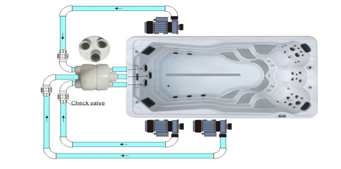 Плавательный СПА бассейн Kingston JCS-SS10 (рис.9) Плавательный СПА бассейн Kingston JCS-SS10 (рис.9)